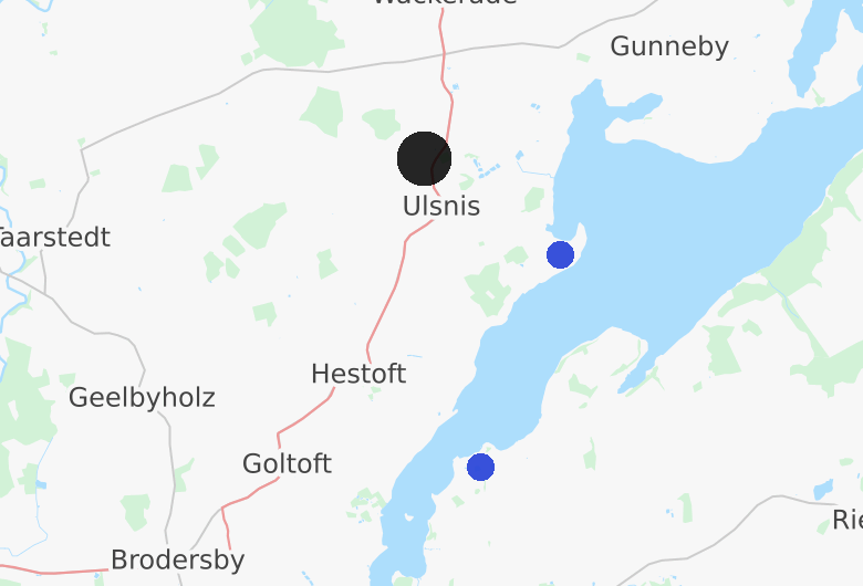 Pegel in Ulsnis und Hülsen